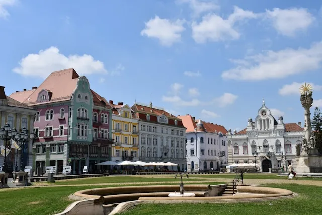 View from Unirii Square in Timișoara